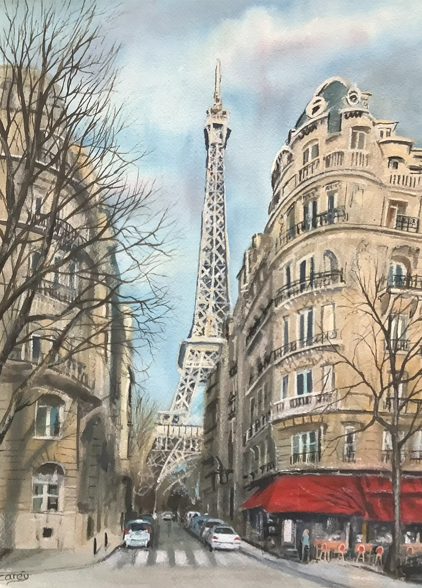 Paris city scene