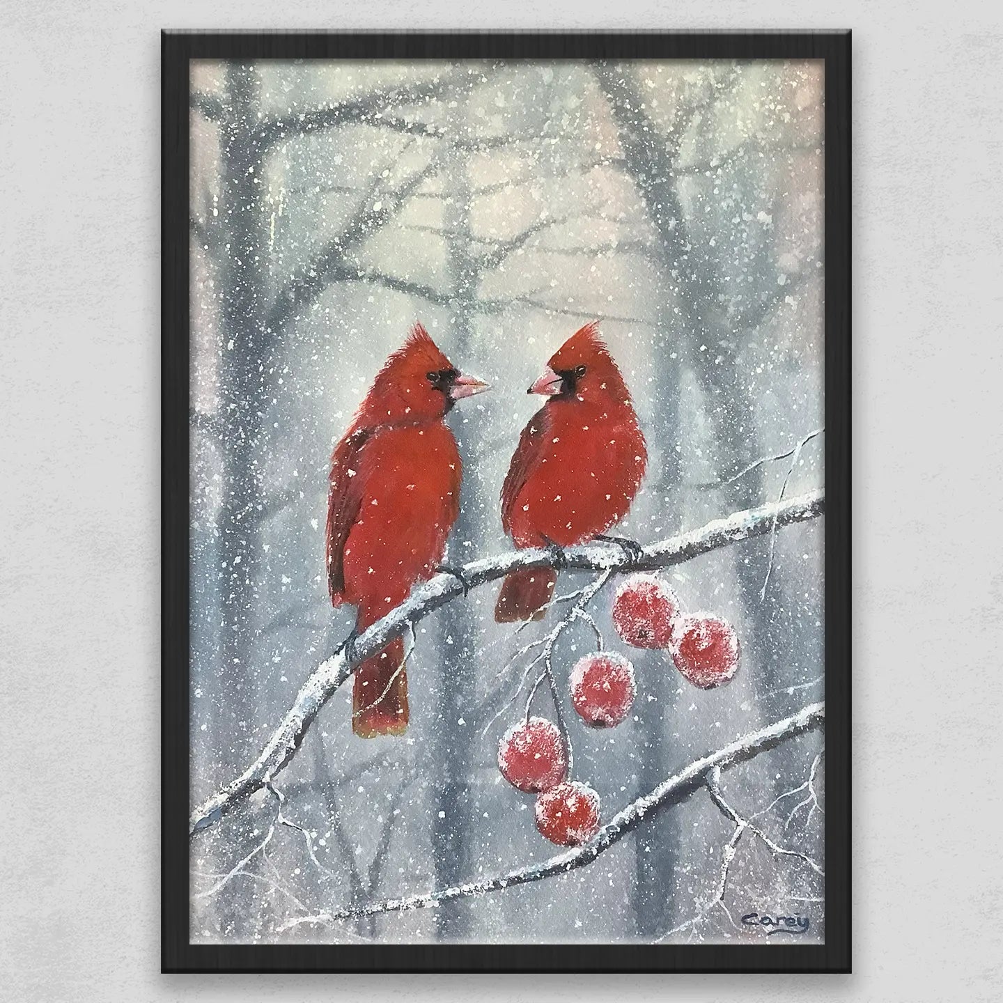 Cardinals in Winter
