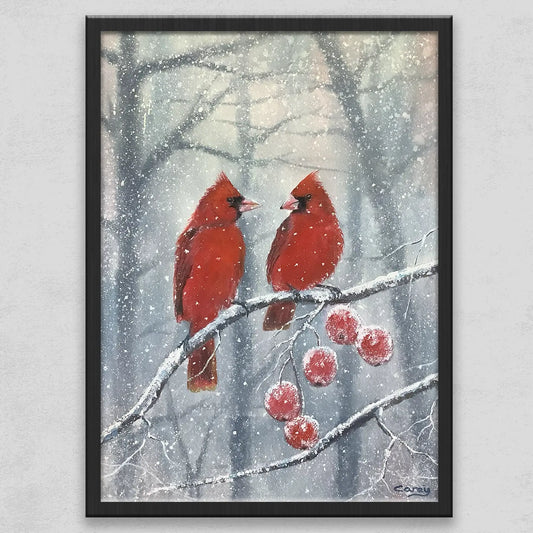 Cardinals in Winter