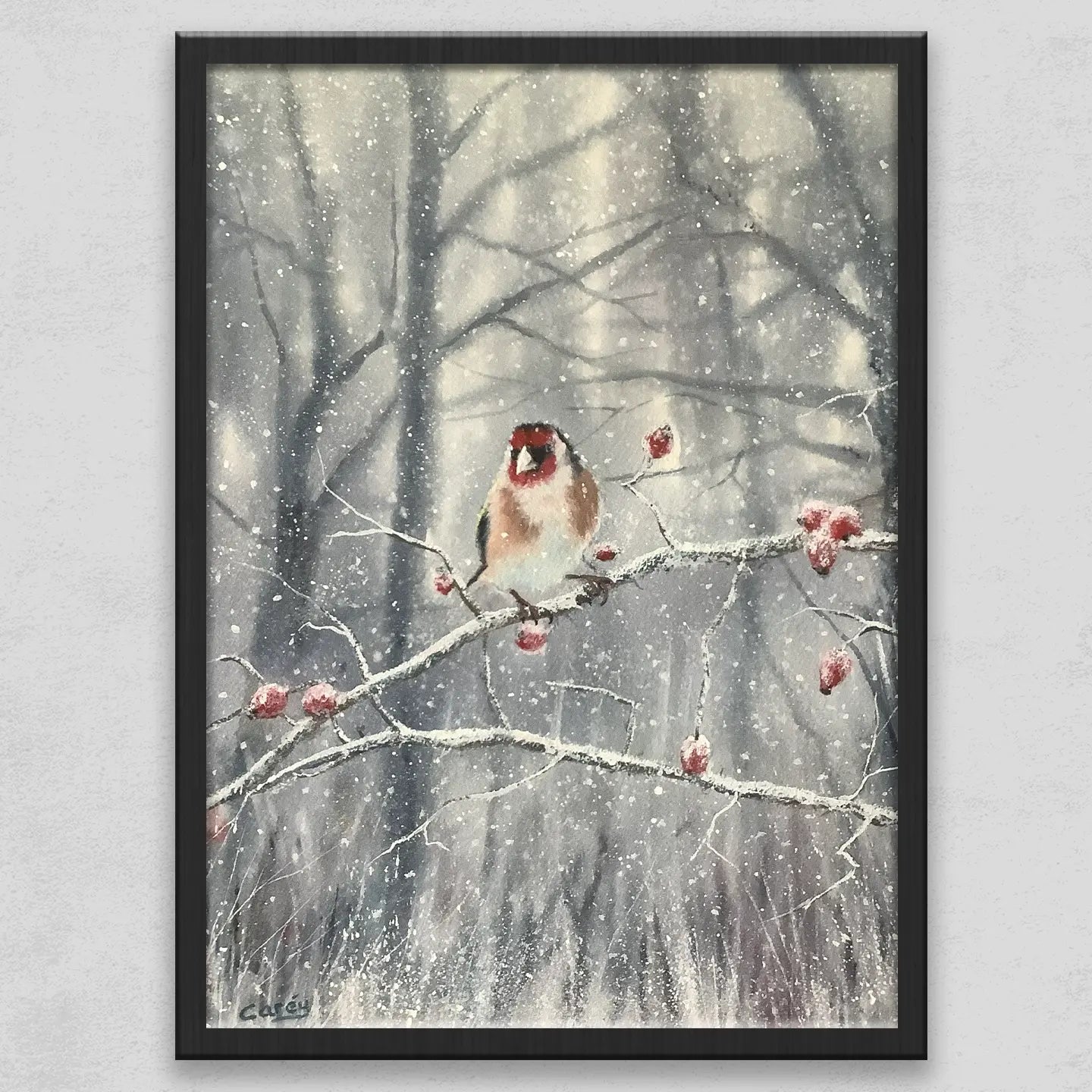 Goldfinch in Winter