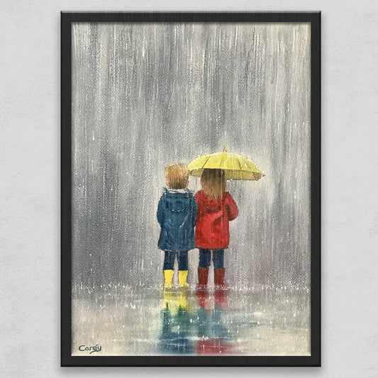Rainy day, can I share the umbrella!
