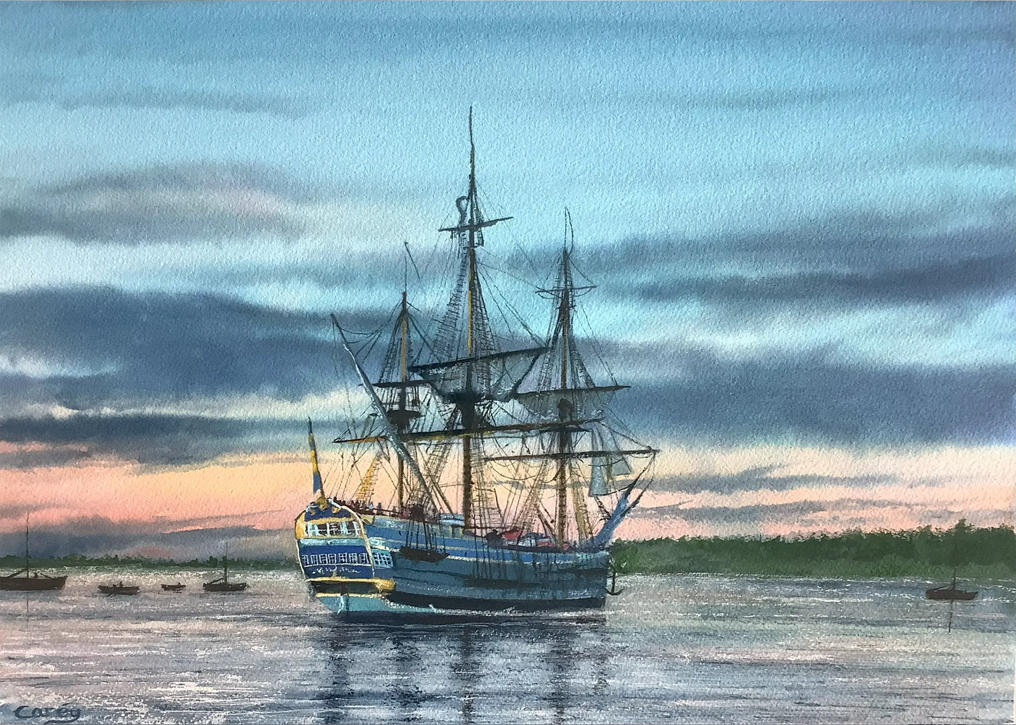 Sailing on the ebb tide
